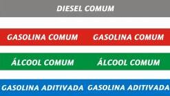 Adesivos Indicativos Para Bomba de Combustível