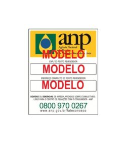 Placa Adesiva - CNPJ e Endereço