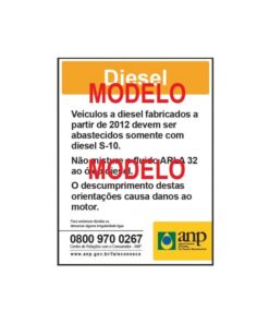 Placa Adesiva - Diesel S-10