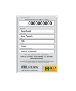 Placa Adesiva - Identificação Quadro de Aviso